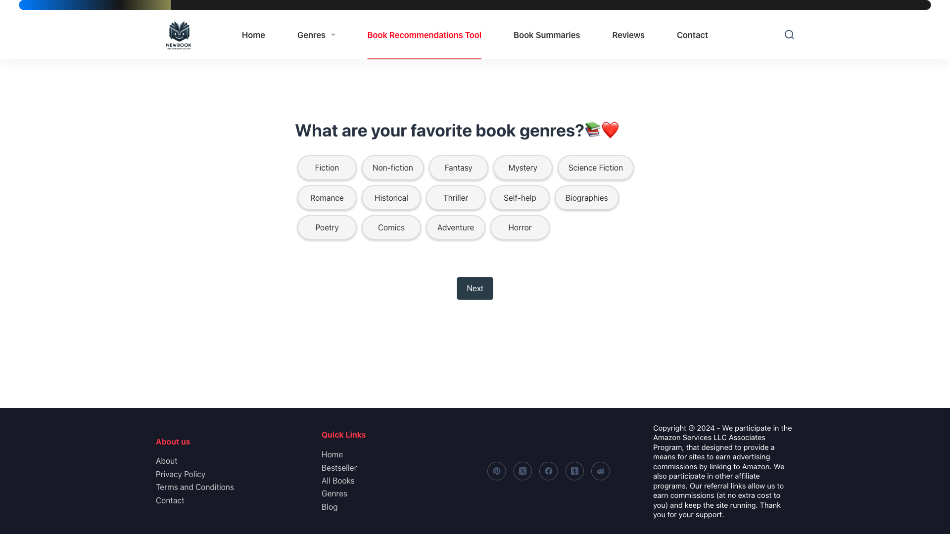  Book Recommendations Tool