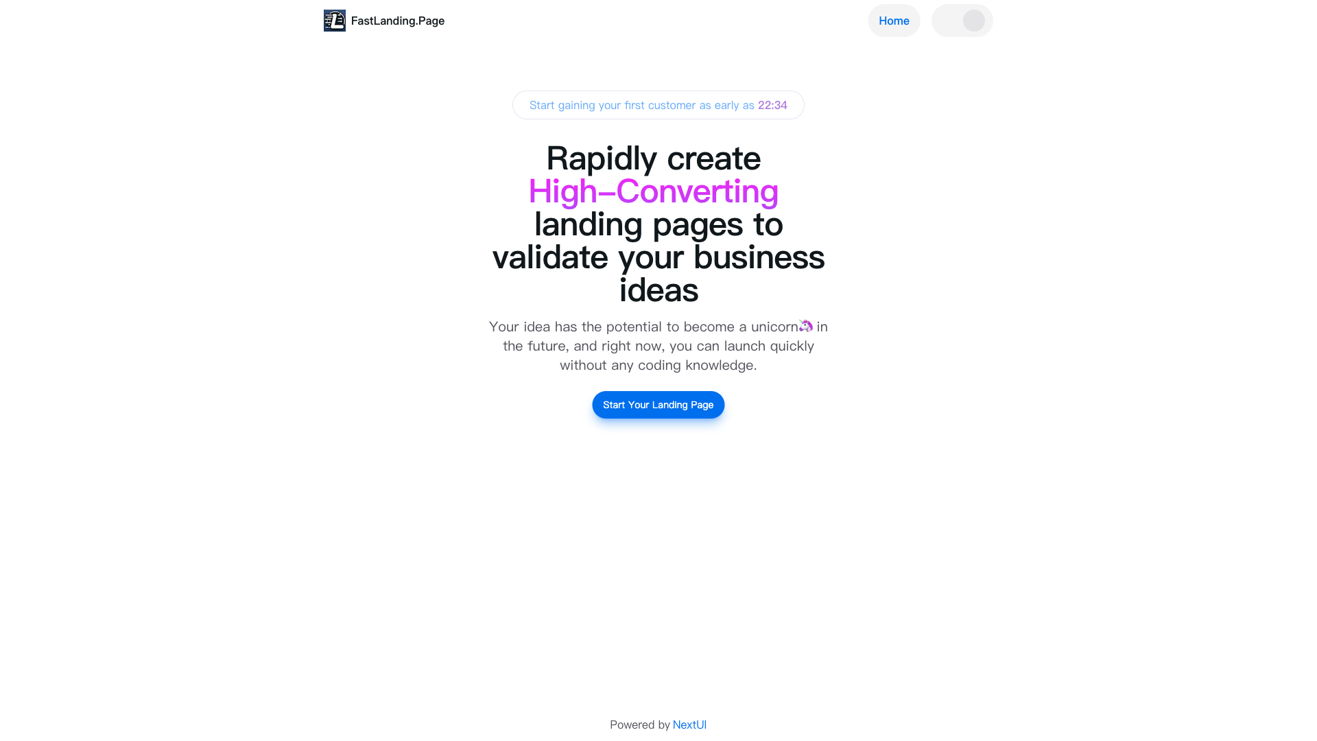  FastLanding.Page